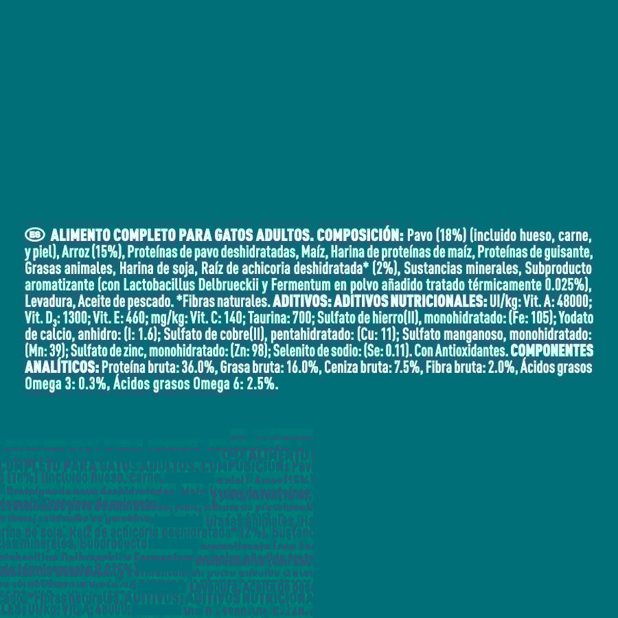 2.8 kg One Sensitive Bifensis Pavo y Arroz pienso para gatos, , large Imagen numero 3